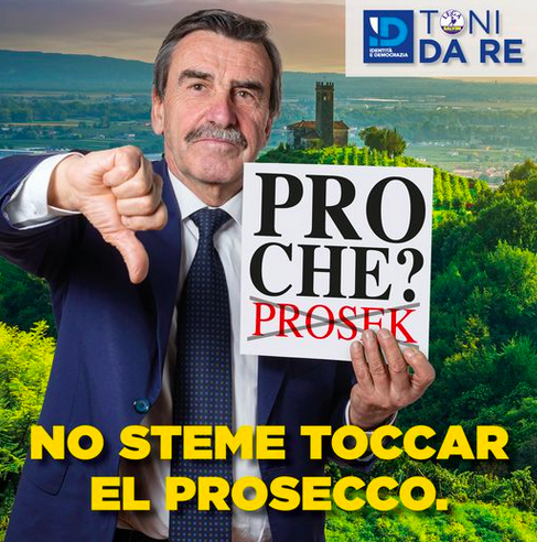 Tutela della denominazione “Prosecco” contro l’imitazione da parte del vino croato “Prosek” – Richiesta di intervento urgente della Commissione europea